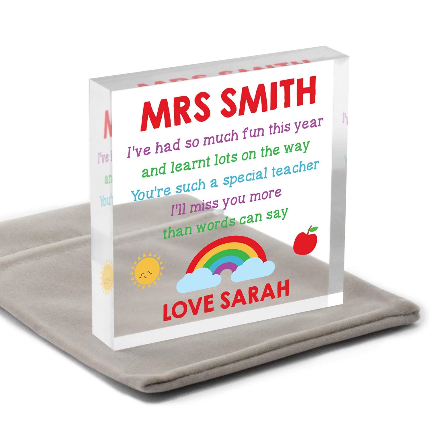 Special Teacher Gifts PERSONALISED Thankyou Teacher Gifts End Of