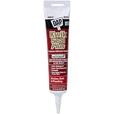 DAP Kwik Seal Plus Kitchen and Bath Adhesive Sealant, White, 5.5 Oz (7079818872)