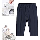 Yodilala TPU Incontinence Care Trousers, Washable Elastic Adjustable Patient Care Trousers, Ideal for Bedridden Patients, Elderly, Mobility Impaired, Women on Periods (Blue, M)