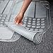 OxGord 3-Piece Ridged All-Weather Rubber Floor-Mats - Waterproof Protector for Spills, Dog, Pets, Car, SUV, Minivan, Truck Clear