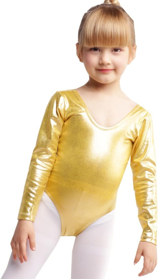 Gymnastics Leotards for Girls Metallic Ballet Leotard Girls Dance Ballerina Clothes