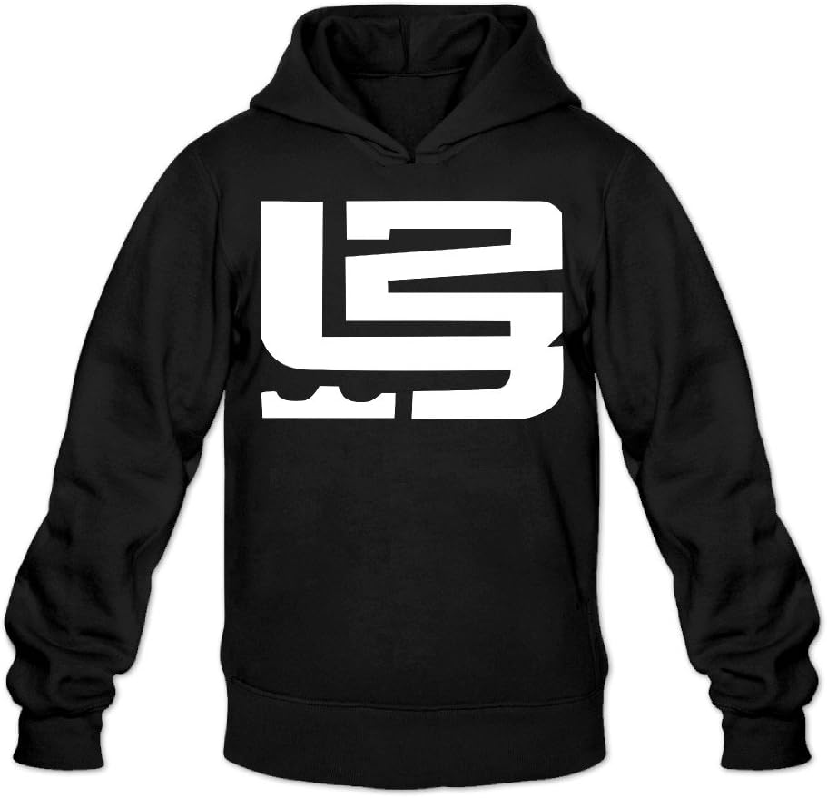 YQUE Men's Lebron 23# James Basketball Player Hoodies Sweatshirt Black