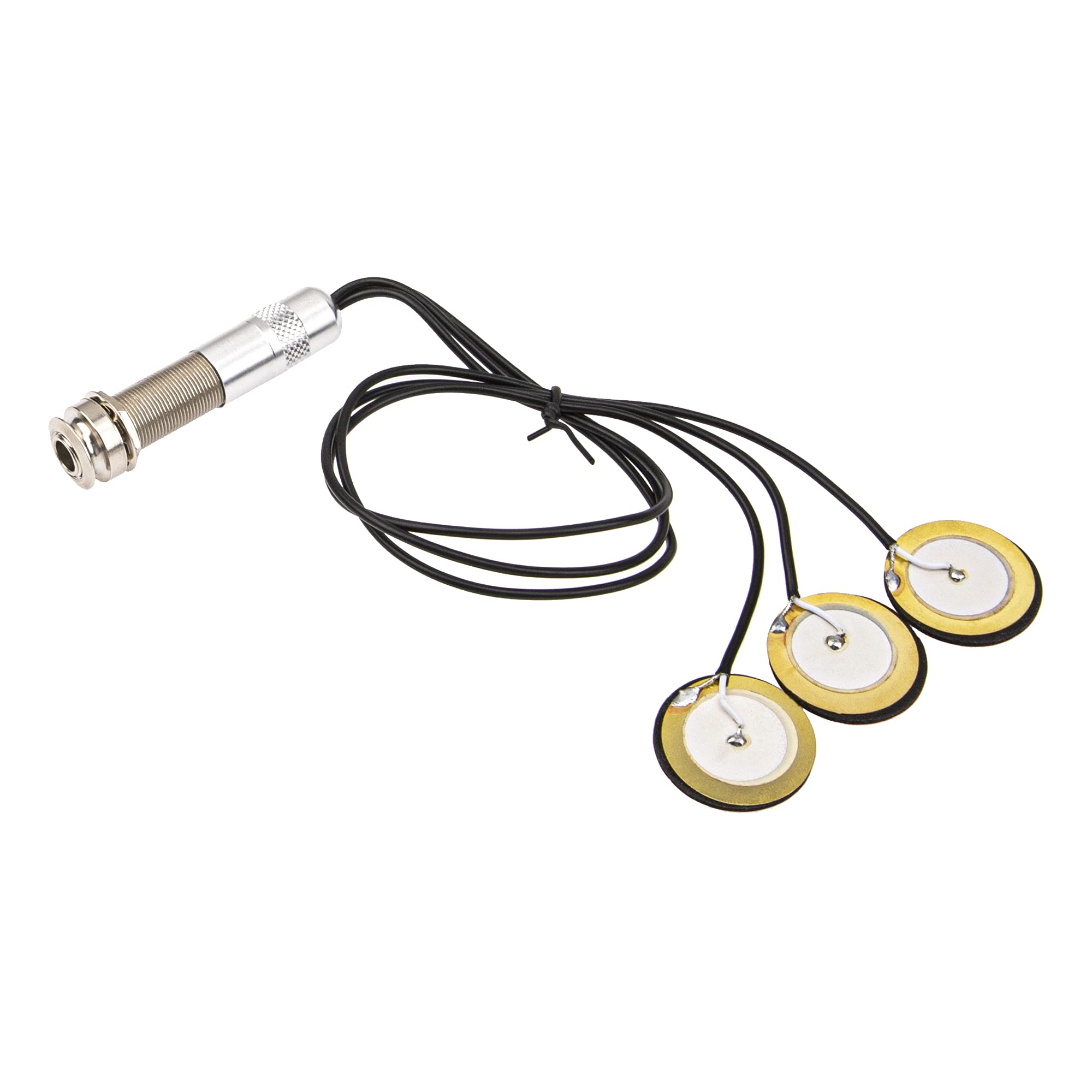 Photo 1 of 1Set Yootones Pickups Piezo Transducer, 3 in 1 Microphone Contact Self-adhesive Mono Piezo Pickup with Buzzer Compatible with Electronic Acoustic Guitar Violin Ukulele