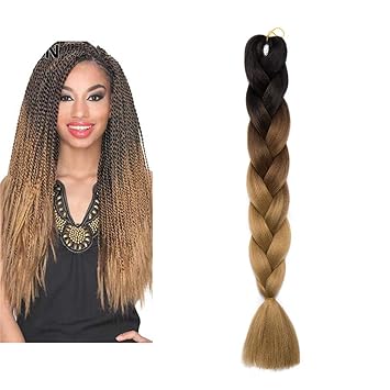 1pack 24 Jumbo Braiding Hair Extensions Kanekalons Afro Box