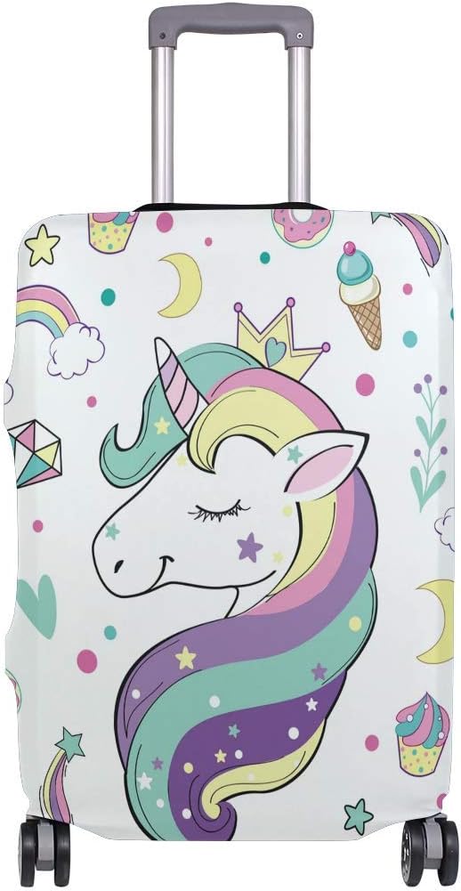 Valigie e set da viaggio Cartone animato Unicorno Arcobaleno Diamante  Copertura bagagli Valigia Protezione da viaggio Taglia M urban-earth.co.uk
