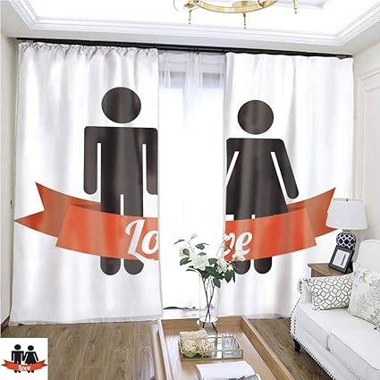Amazon Com Cartoon Curtain Series Family Design117 W96 X L108