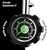 ATsafepro Tyre Pressure Gauge 4 bar 60 psi Dial 1.5in ANSI B40.1 view 3