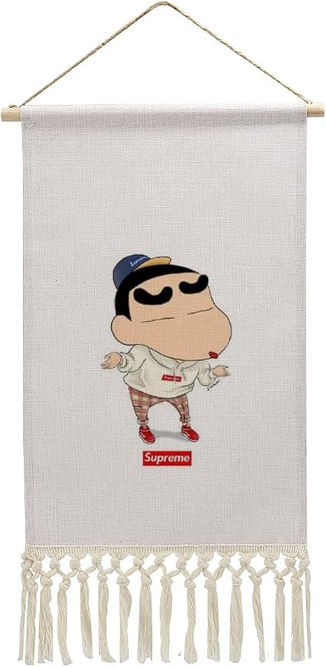 Amazon クレヨンしんちゃん コットンリネン壁画部屋の装飾子供の漫画の背景壁アート35 25装飾軽量でインストールが簡単 ウォールステッカー オンライン通販