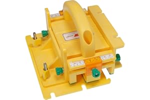 MICROJIG GRR-RIPPER Pro 3D Pushblock for Safety, Precision and Control, 3-Dimensional Force System, Ideal for Router Table Saw and More, Includes SafeRip Kit, GR-200Pro, Yellow
