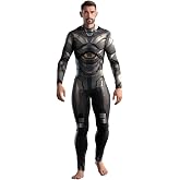 Hautico Futuristic Robot &amp; Knight Costume for Men &ndash; Halloween Armor Superhero Bodysuit Outfit
