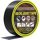 Butyl Joist Tape for Decking Waterproof Seal Self-Adhesive Flashing Tape 1.5" X 50' Deck Joists Tape for Wood Beams Anti-Corr
