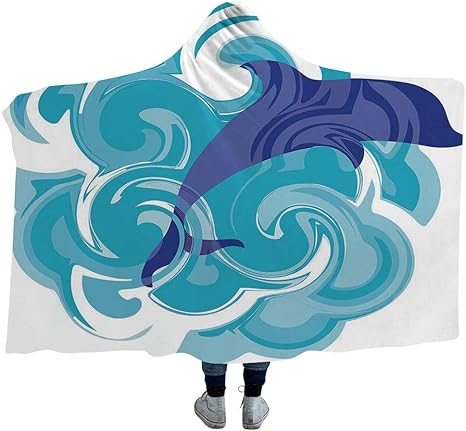 Amazon メンズフード付きブランケット 男児 女児用 ドラゴン ソフト ふわふわ ミンキー 暖かい カバー 不安 ストレス解消 不眠症 抽象 燃える生き物 黒い背景 伝説的 素晴らしいアジアのイラスト 大人用 60インチ X Hooded Blanket 80 X 60 Hooded Blanket 8417