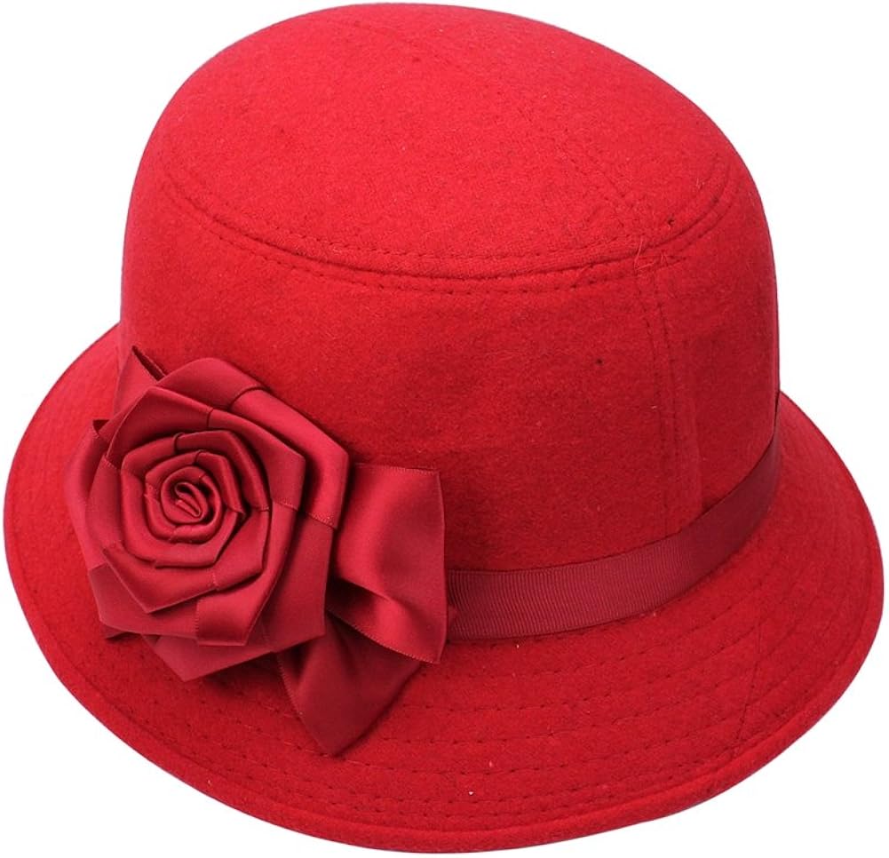 red rose bucket hat