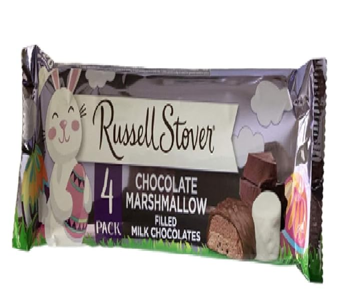 Russell Stover Chocolate Marshmallow Filled Eggs (Two 4