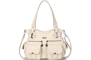 KL928 Purses and Handbags for Women Large Hobo Shoulder Bags Soft PU Leather Multi-Pocket Tote Bag