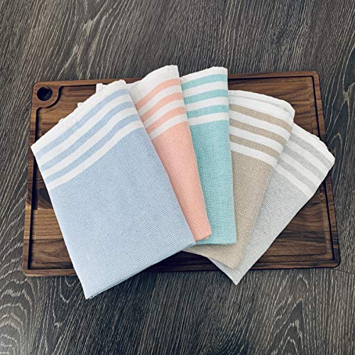 The Accented Co. Kitchen Towels, Set of 3 Thick, Absorbent, Fast