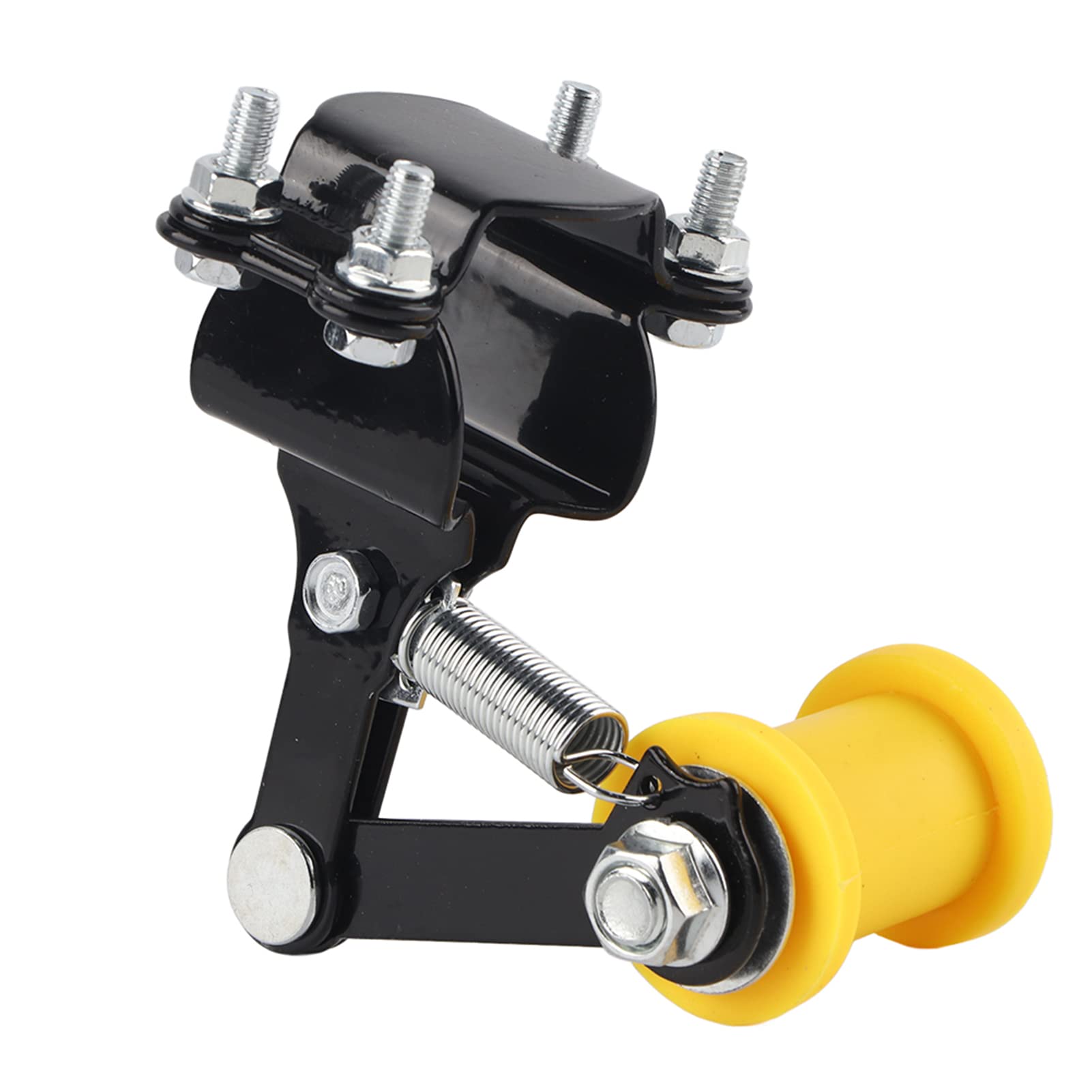 Chain Tensioner, Universal Motorcycle Chain Tensioner Guide Dirt Pit Bike Chopper Motorcycle Chain Tool with Backup Long Adjuster (Chain regulator/black)