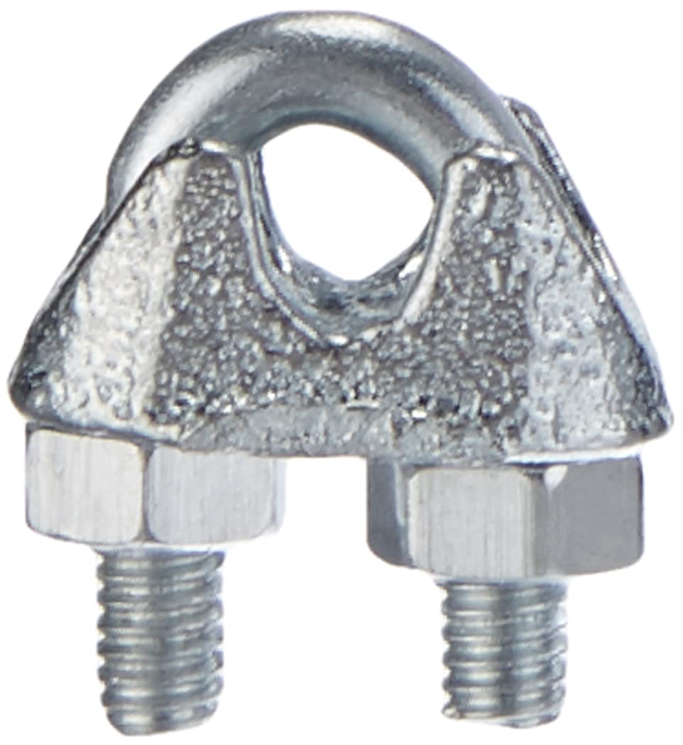 Chapuis BAR9 Cable Clamps with Stirrups Steel/Zinc Diameter 3/4 mm Pack of 30