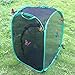 Trasfit 24 Inch Collapsible Insect and Butterfly Habitat Terrarium, Easy Zip-Open Door(Black)