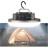 12000mAh 5000LM Camping Lights 3 Lighting Modes Bright Rechargeable LED Lamp 40W Hanging Tent Lights IPX5 Waterproof,Magnet,Power Failure Emergency Survival Kits & Christmas Day Gift