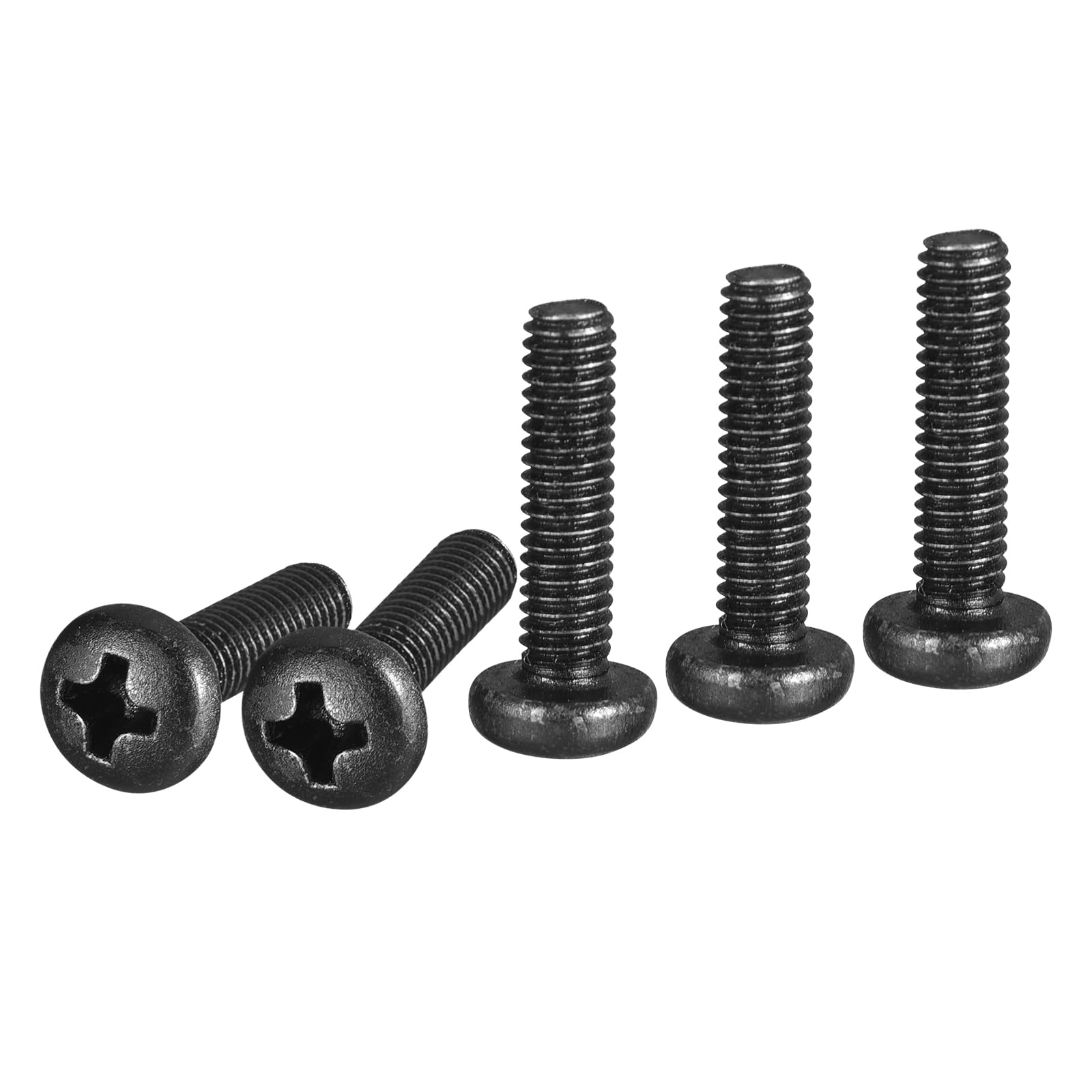 DTGN M4x16mm Pan Head Machine Screws, 50Pcs M4 Phillips Drive, Metric Coarse Full Thread, Steel Black Oxide Finish, Screws Bolts Kit — image 1