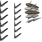 ShouRong Snowboard Wall Mount, Adjustable 5/6 Board Surfboard Rack, Surfboard Wall Hangers for Surfboard, Wakeboard, and Snowboard Storage at Home or Garage