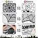 N&T NIETING 40-Inch Round Black Lace Spider Web Table Topper Cloth,Black Spider Web Table Topper Cloth for Christmas, Halloween, Dinner Parties Scary Movie Nights
