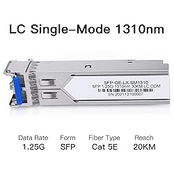 10 Pack 1.25G SFP LC Module 1000Base-LX