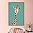 signwin Framed Canvas Wall Art Cute Giraffe Canvas Prints Home Artwork Decoration for Living Room,Bedroom - 16x24 inches