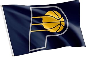 Desert Cactus Indiana Pacers Flag NBA 100% Polyester Indoor Outdoor 3x5 feet National Basketball Association Team Flags (Flag #1)