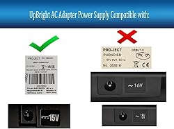 UpBright DC15V AC-DC Adapter Compatible with