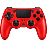 BJXOZ Wireless Controller for PS4 Controller, Gamepad with Dual Vibration | 1000mAh, Six-axis Gyroscope Sensor, USB-C Port, Speaker, 3.5mm Headphone Jack, Touchpad, Compatible with PS4/Slim/Pro/PC