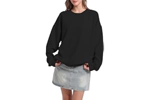 Zukela Sweatshirt for Womens Pullover Crew Neck Long Sleeve Waffle Knit Shirt Tops Fit Soft Outfits Casual Lightweight