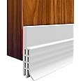 2PACK Door Draft Stopper, Strong Adhesive Door Sweep for Exterior and Interior Doors, Dustproof and Soundproof, 2" W x 39" L (White)