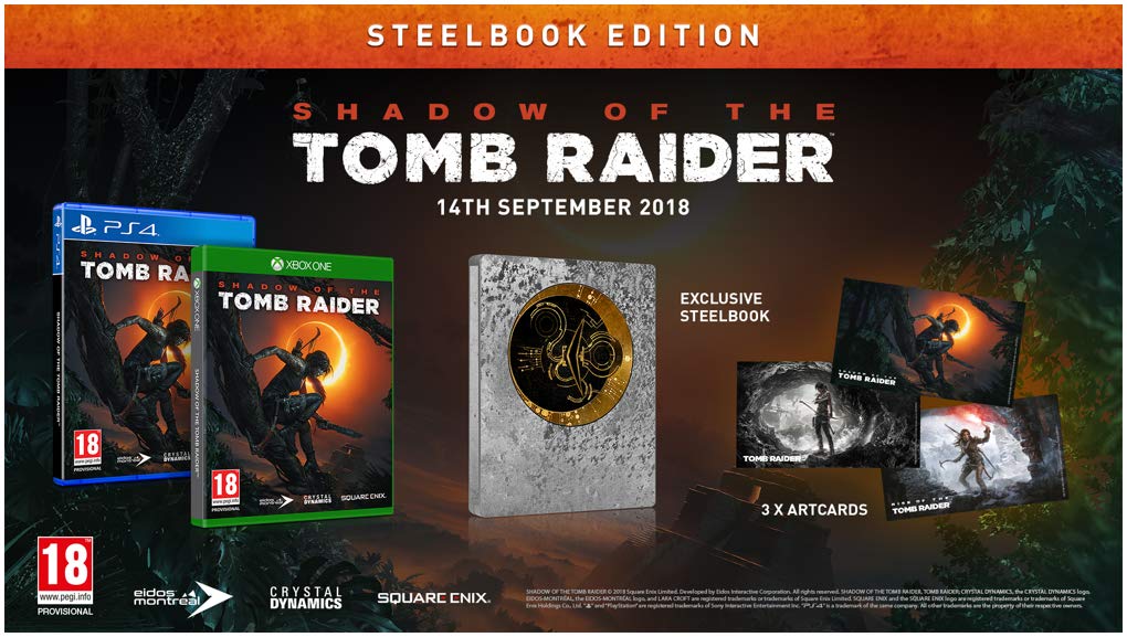 ÎÏÎ¿ÏÎ­Î»ÎµÏÎ¼Î± ÎµÎ¹ÎºÏÎ½Î±Ï Î³Î¹Î± Shadow Tomb Raider Limited (Steelbook Edition) PS4 NEW