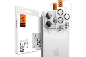 Spigen Camera Lens Screen Protector [GlasTR EZ Fit Optik Pro] Designed for iPhone 17 Pro Max | iPhone 17 Pro [Case Friendly] 