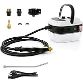 Dyna-Living Steam Cleaner 2500W Car Steamer for Auto Detailing Handheld Steamer Cleaner for Home, High Pressure Steam Cleaner with 1L Water Tank Portable Steamer for Cleaning Kitchen