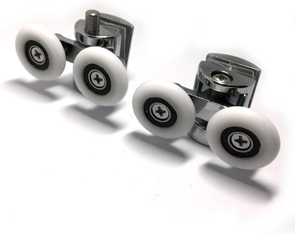 Smooth Shower Door Wheels 23mm Shower Door Rollers Top Bottom 4pcs