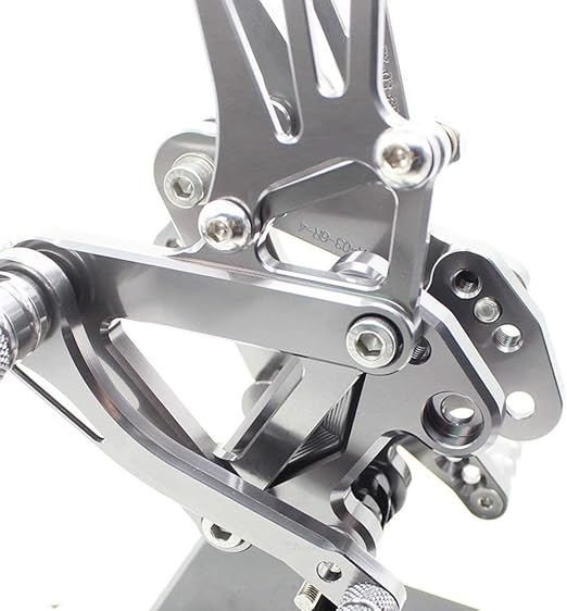 Commandes recul/ées moto r/églable Repose Pieds pour KAWASAKI ZX9R 1999 2000 2001 2002 2003 Gray