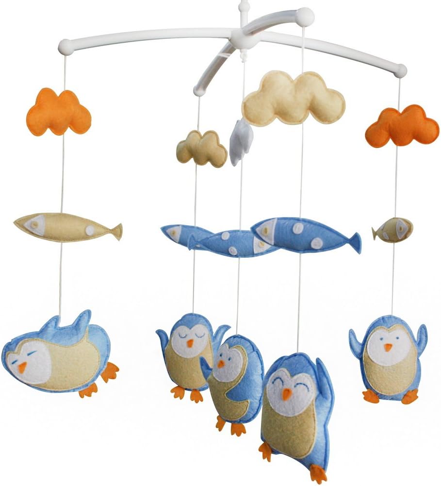 penguin baby mobile