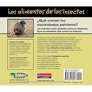Los alimentos de los insectos (Comparar insectos) (Spanish Edition)