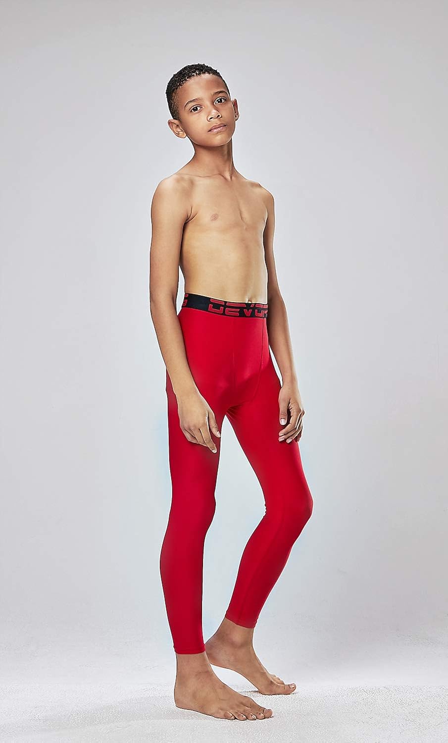 DEVOPS Boys 2-Pack UPF 50+ Compression Tights Sport Leggings Baselayer Pants: Clothing