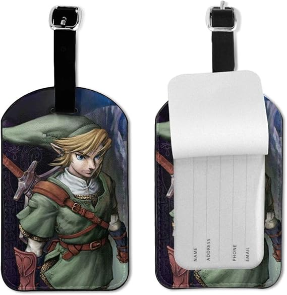 SciFi Legend Zelda Luggage Tag Suitcase Labels Full Back