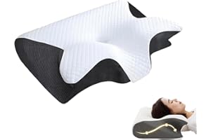 Ergo z Pillow, Sleep Apnea Pillows for Sleeping Pillow, 2 in 1 Premium Ergonomic Contour,Breathable, Zero-Pressure, Slow-Rebo