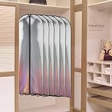 HomeClean 12 Pack Hanging Garment Bags Breathable PEVA With Zip Clear 24x40-60 view 8