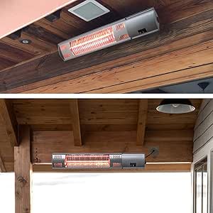 APAN Calentador eléctrico de Patio, Calentador de Pared Exterior de