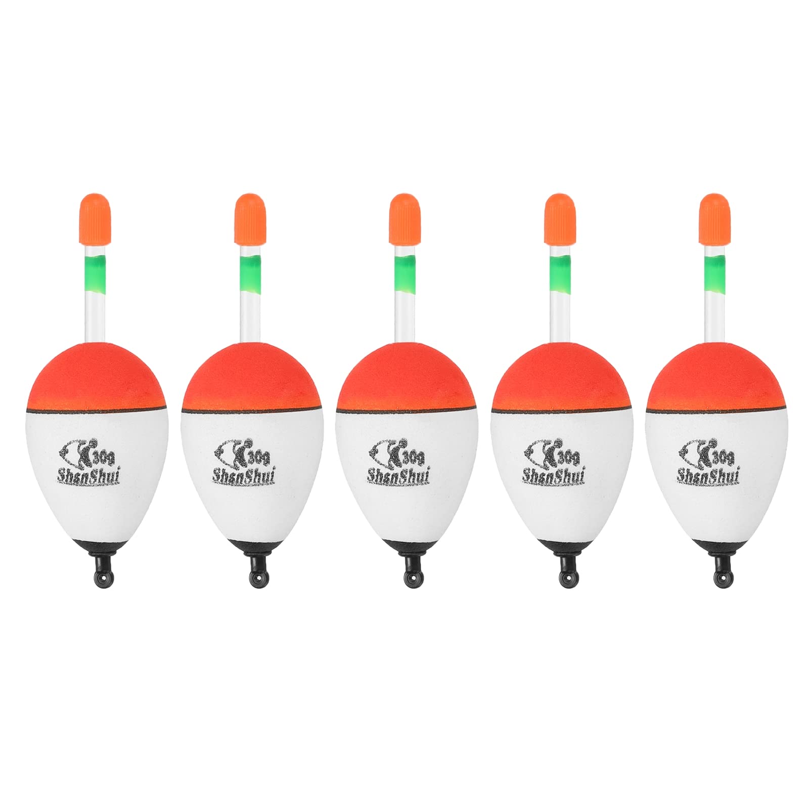 PATIKIL 1oz Fishing Bobbers, 5 Pack EVA Fishing Float for Saltwater Freshwater Fishing, White