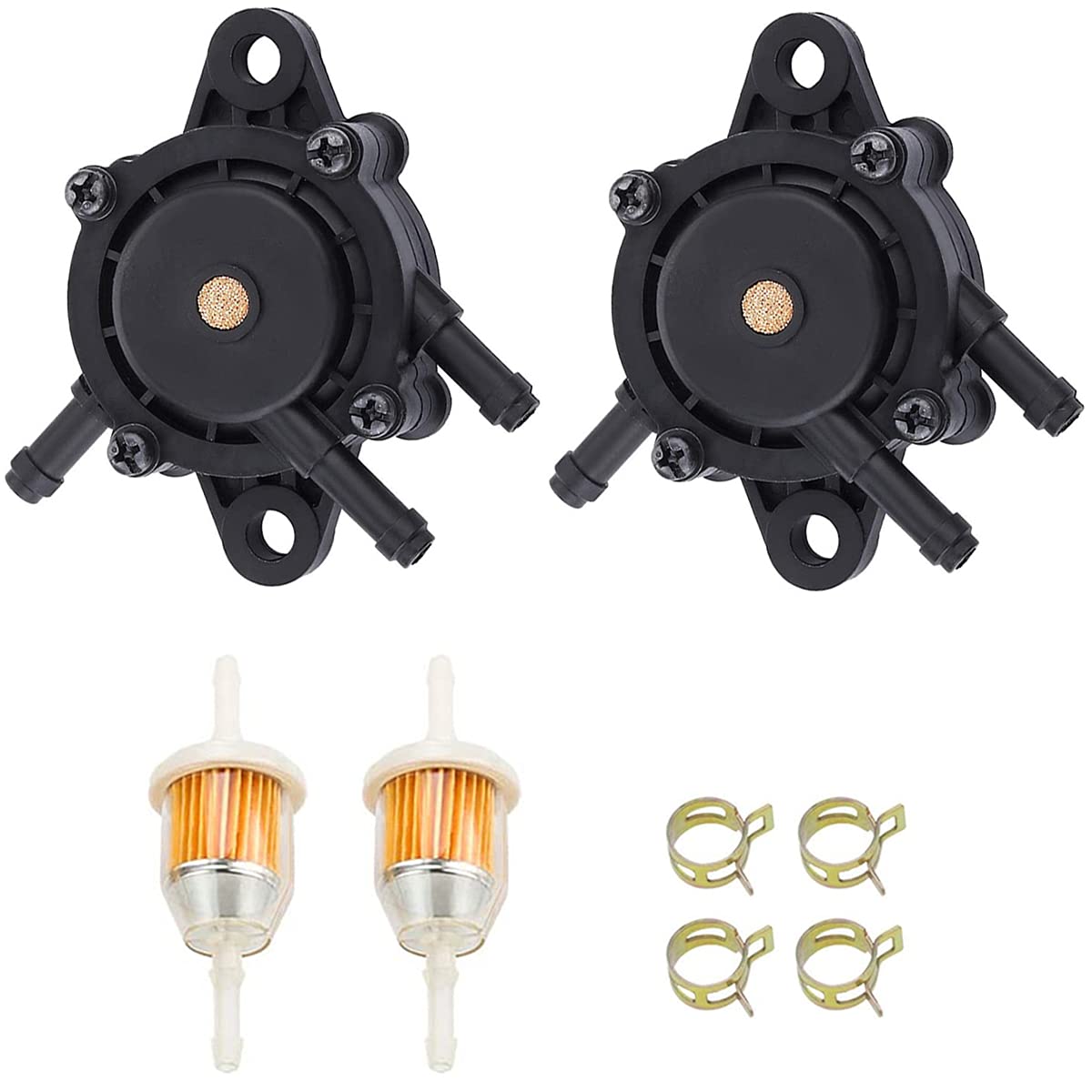ZAMDOE 2 Pack Fuel Pump 24 393 16-S for Kohler CH17-CH25 CV17-CV25 CH730-CH740 CV730-CV740 17HP-25HP for JOHN DEERE LG808656 16700-Z0J-003 FH661V FD731V FH381V FH430V FH45 Lawn Mower Engine