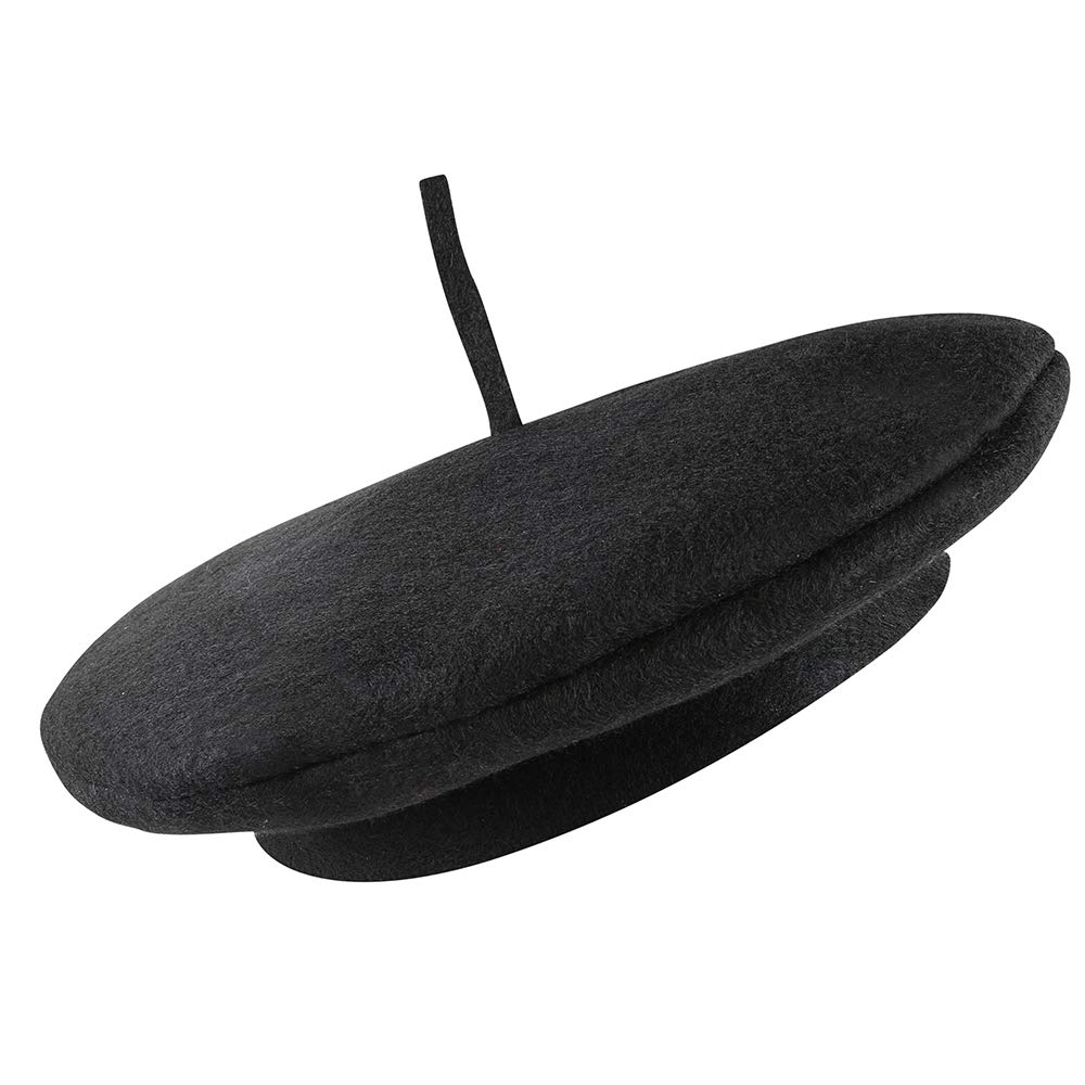 Dress Up America Fashionable Black French Beret Party Hat - Available in Black and Red Colors