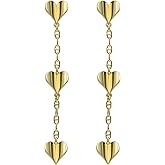 Ted Baker London Helin Flutter Heart Drop Earrings for Women (Gold)
